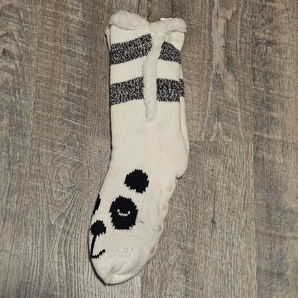 Panda Bear by No Boundary Thick Warm Faux Fur Lined Socks Oversized Size OS